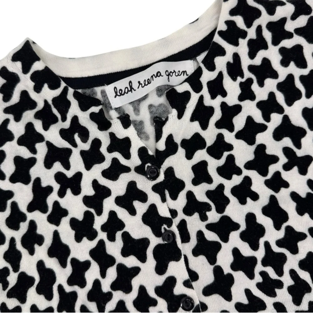 Anthropologie Cropped Short Sleeve Cardigan by Leah Reena Goren